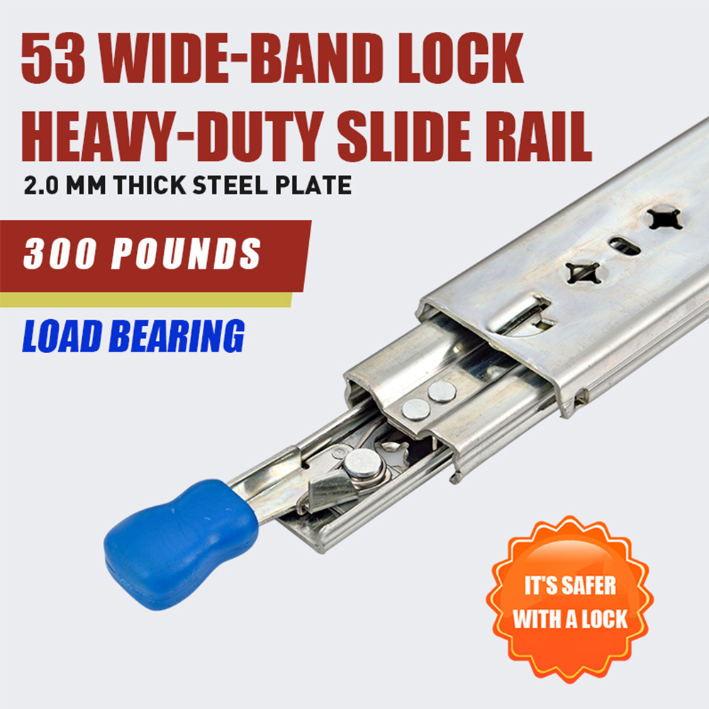 Heavy Duty Locking Drawer Slides / Runners Lengths 609mm
