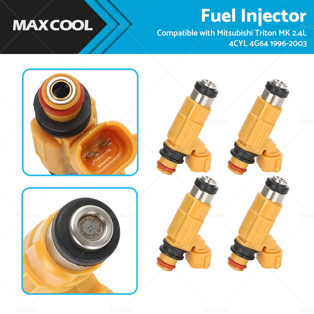 4 x FUEL INJECTORS for 1996-2003 MITSUBISHI TRITON MK 2.4L CDH-275