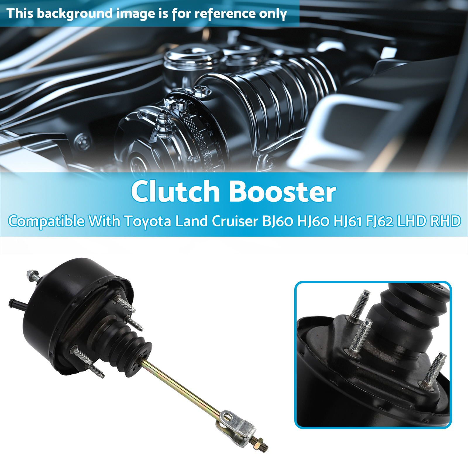 ランクル60 クラッチブースター　hj60 hj61 Clutch Booster Suitable for Toyota Land Cruiser BJ60 HJ60 HJ61