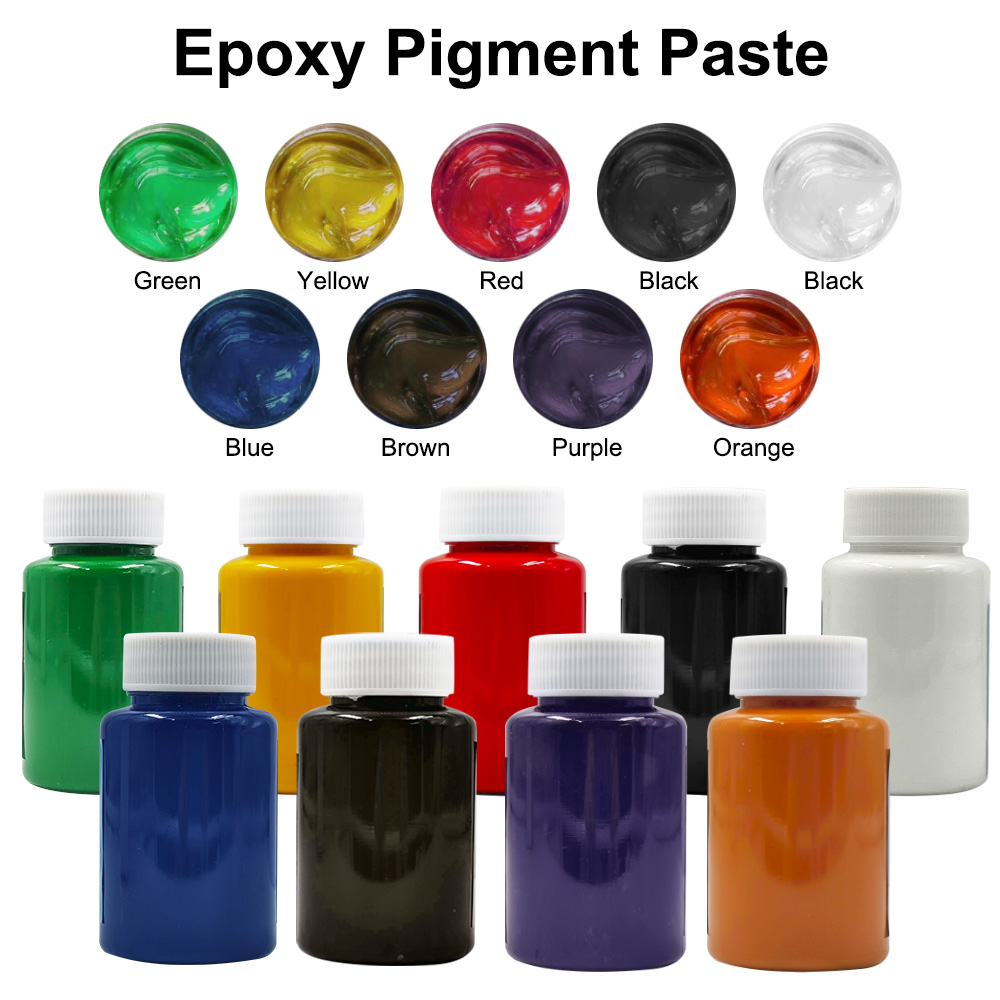 100G Pigment Paste Epoxy Resin Polyester Flowcoat White Black Yellow