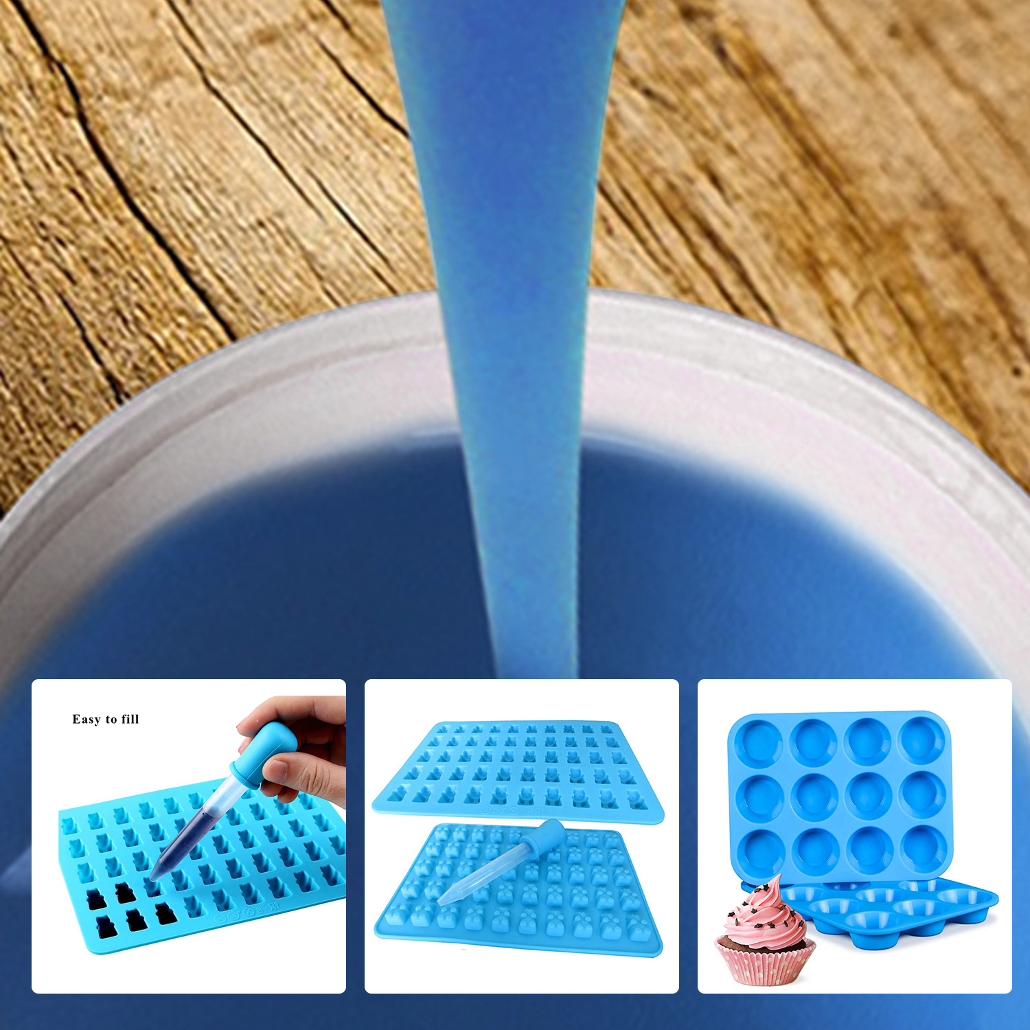 SH25 Liquid Silicone Rubber Mould Making Kit Blue White Red Purple Yellow Green eBay