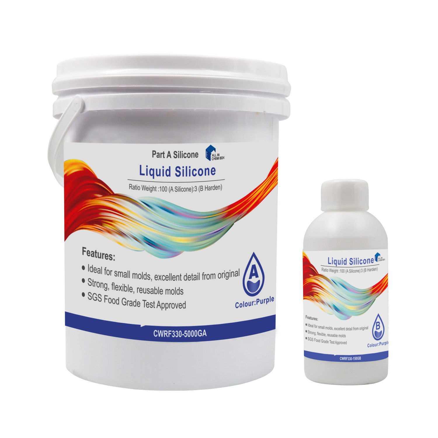 Liquid Silicone Rubber Mould Making Kit 1003 Mix 1Kg/2Kg/5Kg/10Kg